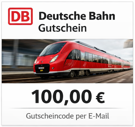 Deutsche Bahn Gutschein 100,00€  (Code) - Versand per E-Mail