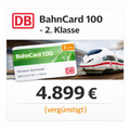 BahnCard 100 - 2. Klasse - 4899€ (vergünstigt)
